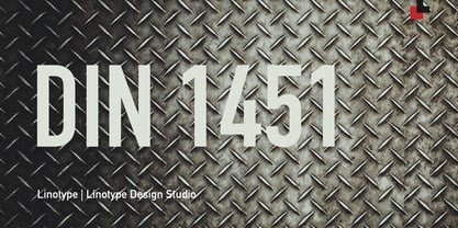 DIN 1451 Font Poster 1